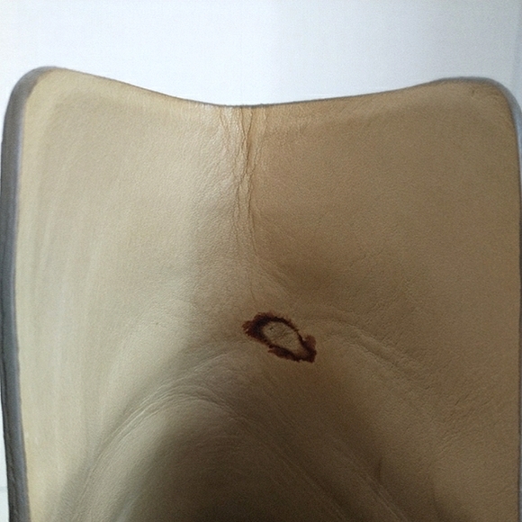 Rag & Bone Wyatt Peep-Toe Genuine Leather Slingback Sandals Taupe/Black 39.5 EU - Picture 8 of 14